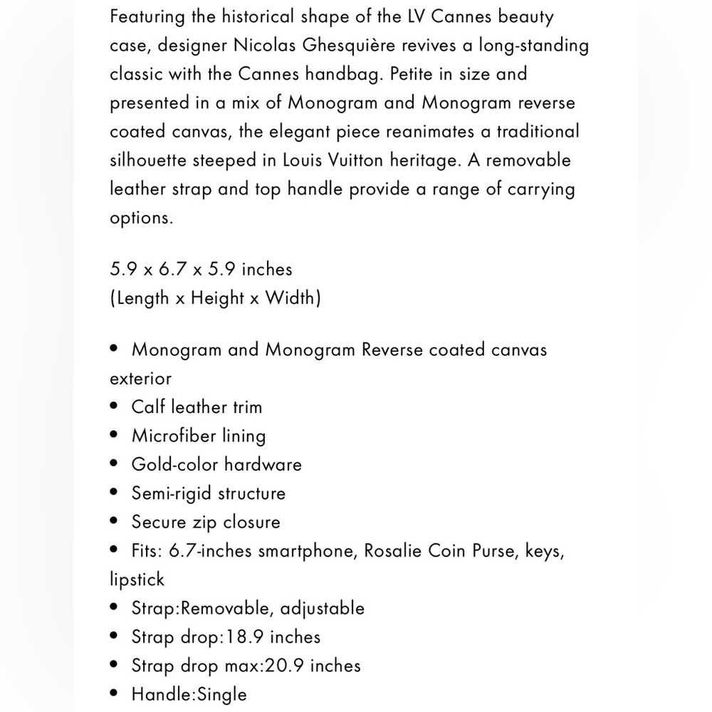 Authentic Customized Louis Vuitton LV Cannes Bucket Bag Top Handle Purse Limited - Picture 10 of 15